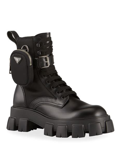 prada men combat boots|prada monolith boots men.